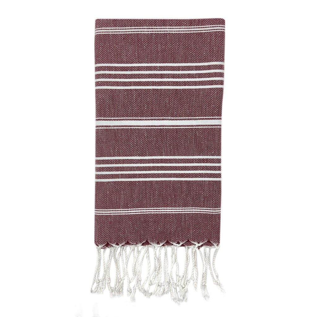 Classic Turkish Hand Towel — Premium Absorbent Quick-Dry Towel for Kitchen & Bathroom