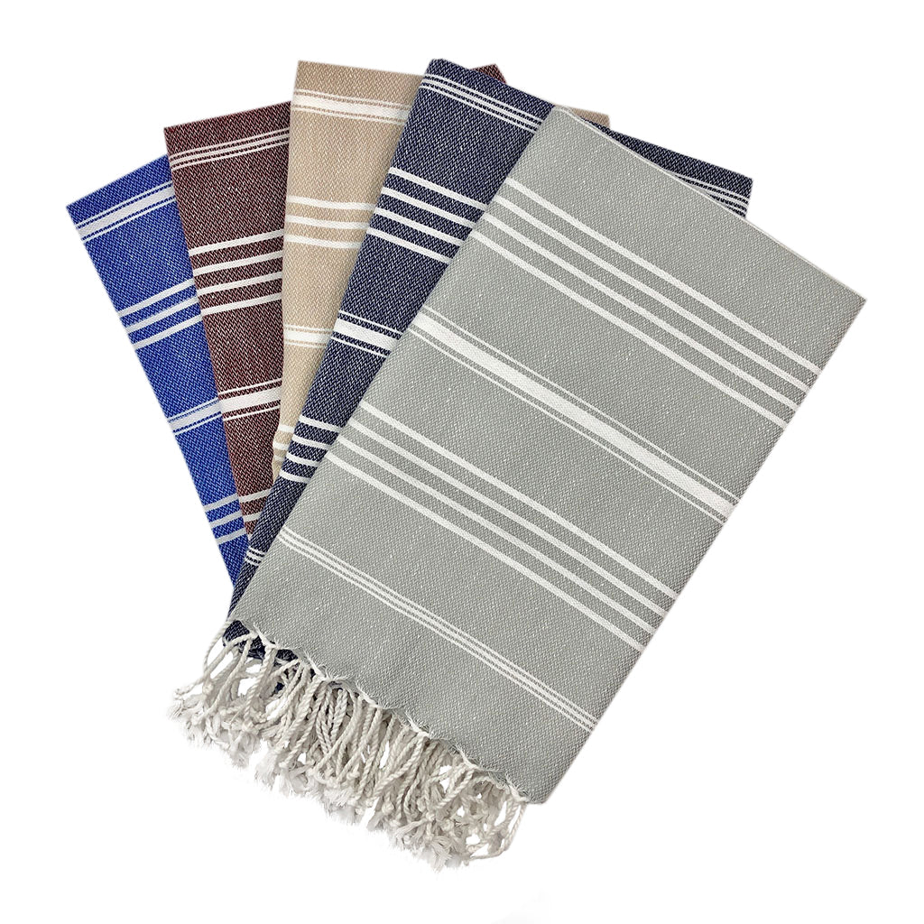 Classic Turkish Hand Towel — Premium Absorbent Quick-Dry Towel for Kitchen & Bathroom